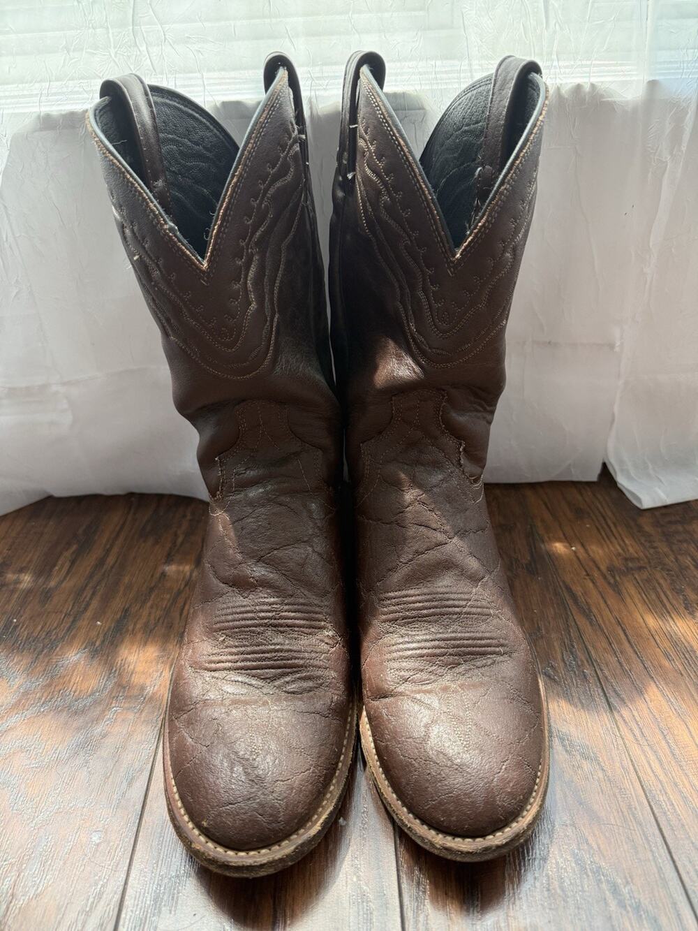Dan Post Brown Elephant Skin Western Cowboy Boots Men's 11D